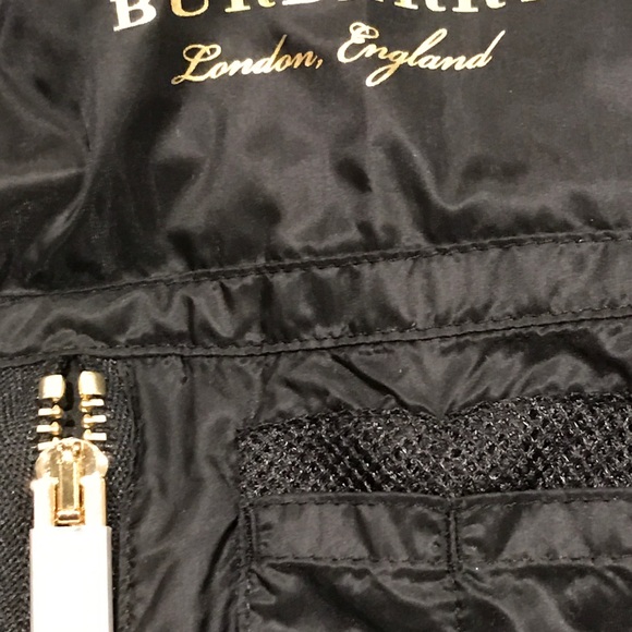 Burberry Mayther Technical Nylon Bomber Black 12 - Picture 9 of 9